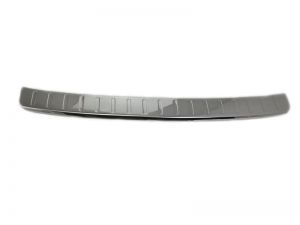 Накладка на задний бампер с загибом стальная для Skoda Octavia A7 2013-